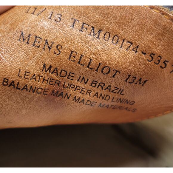 Tommy Bahama Elliott Wingtip Shoes Mens 13 Brown Leather Lace Up Dress Footwear